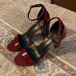 Madden Girl Maroon Ankle Strap Heels